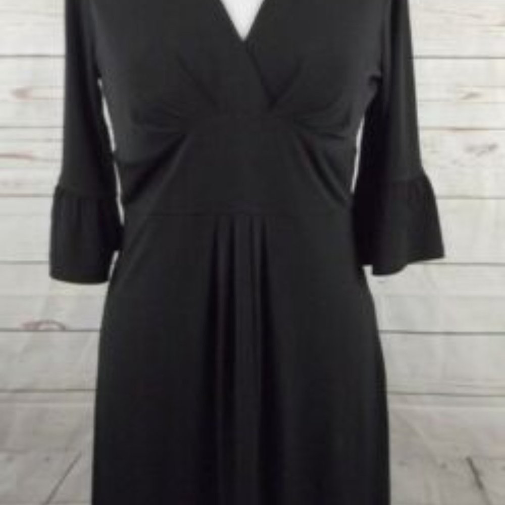 LOFT by ANN TAYLOR Black Stretch Jersey Dress